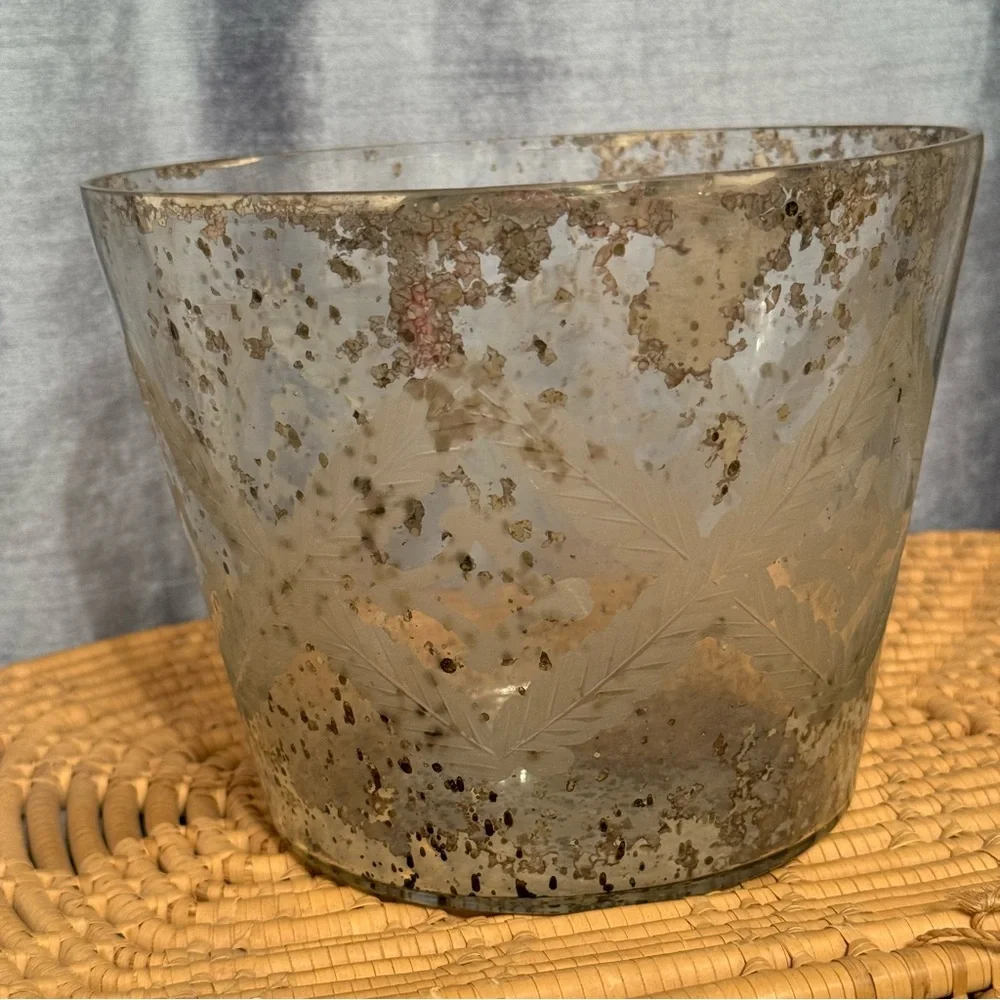 Pottery Barn Mercury Med Candle Holder Pot